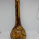 Vase / soliflore Verrerie de Saint-Just. Brown blown glass.