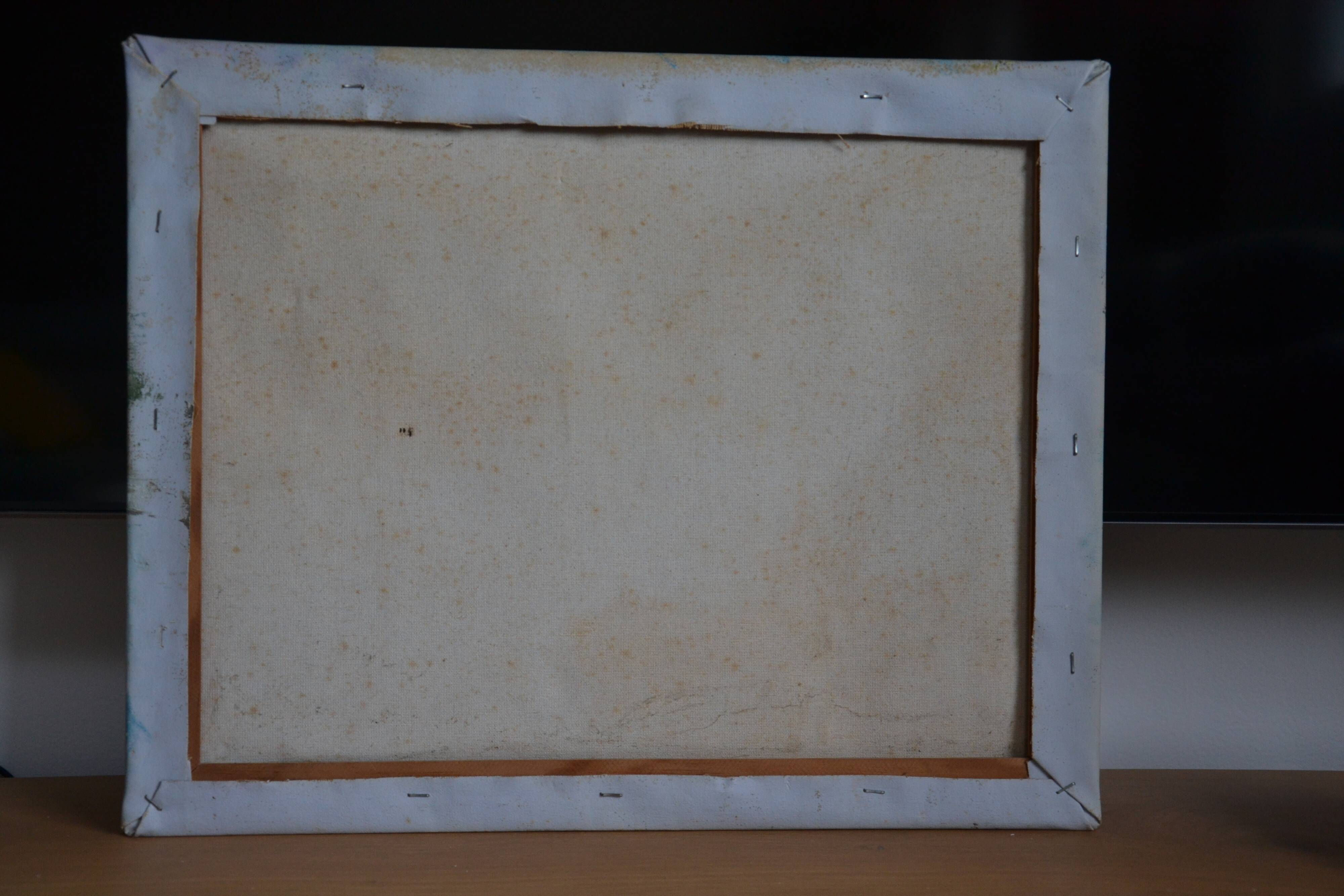 Ancien tableau Caroline Burnnet vue de Paris 1900