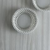 pair of antique twisted porcelain bowls