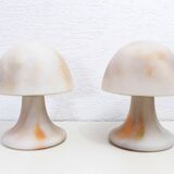 Pair of limburg glass paste lamps 1970