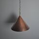 Cone shaped handmade pendant from Denmark, 1970s
