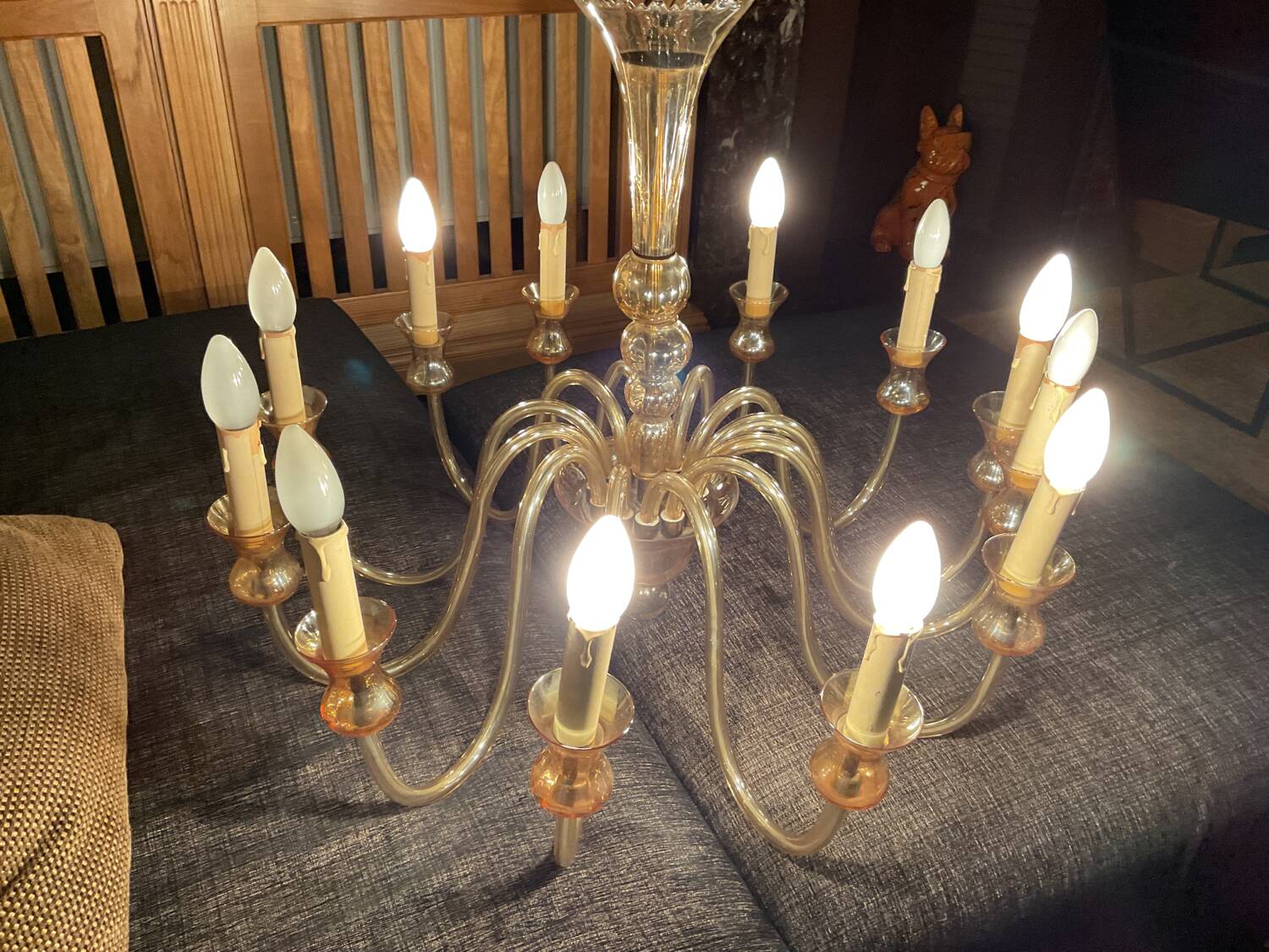 Murano glass chandelier by Majo