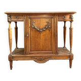 Oak serving trolley