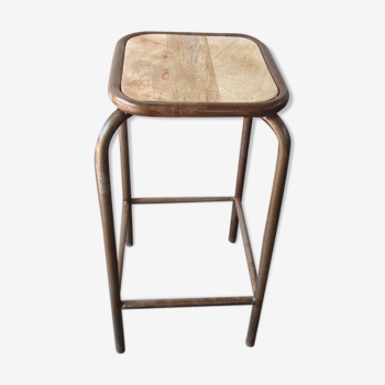 Aged industrial stool