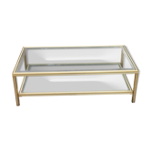 Glass coffee table