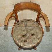 Antique Thonet model no. 3 swivel office armchair