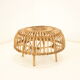 Tabouret en rotin du milieu du siècle, années 1960