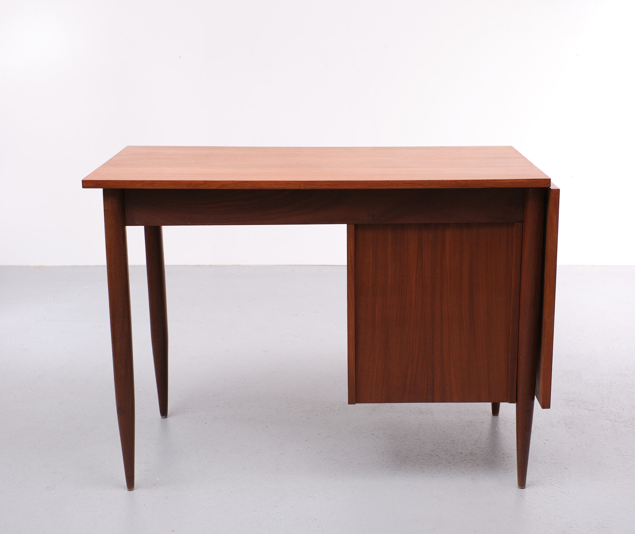Danish teak drop leaf writing desk by arne vodder, 1960s