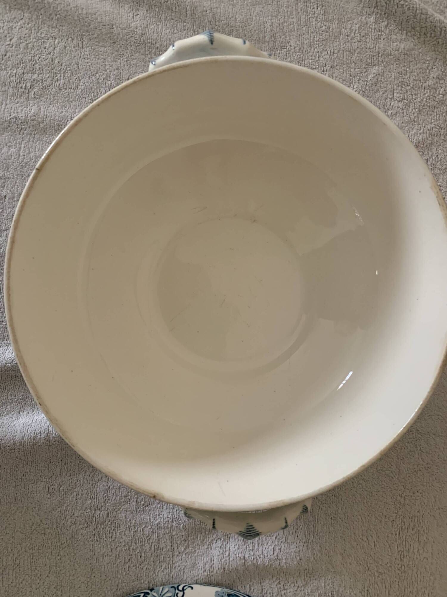Vintage soup tureen Longwy pottery