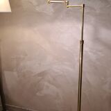 Floor lamp chrome gold e-reader deluxe on stand vintage 1980 adjustable height and tilt