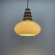 Grey glass pendant lamp by Peill & Putzler 1960
