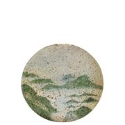 Pierre Devie, Mid-century modern green ceramic solifleur vase, France 1980