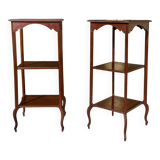 Pair of Louis XV Style Mahogany Side Tables
