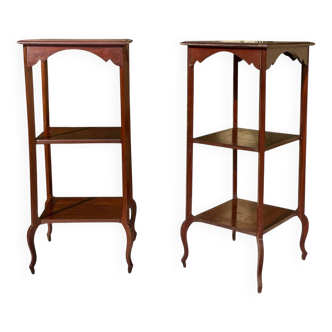 Pair of Louis XV Style Mahogany Side Tables