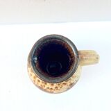 Fat Lava Vase Ceramic Pitcher West Germany 1960s Vintage Scheurich Style