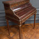 Mahogany cylinder desk nineteenth style Louis XVI red marble