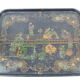 Napoleon III boiled cardboard tray old boiled cardboard tray