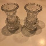 Small crystal vases