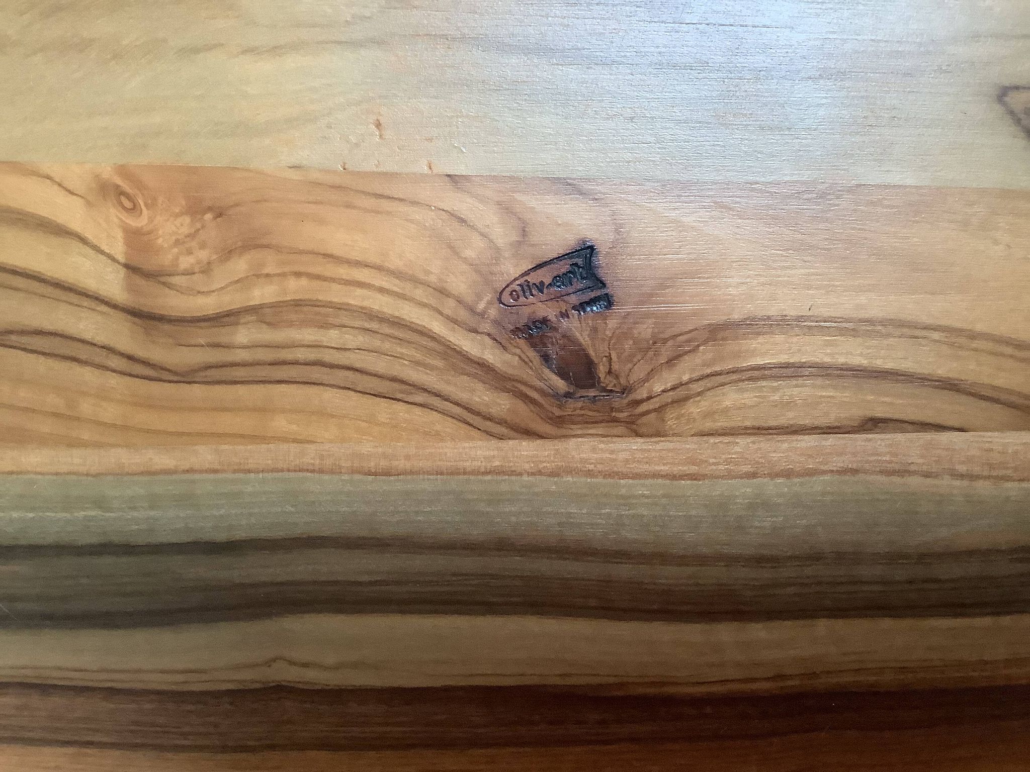 Petit plateau octogonal en bois et corde