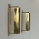 Pair of vintage adjustable brass wall lights, France, 1960s