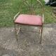 Vintage Dressing Stool in Brass, 1950s