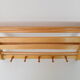 Mid-century wall folding  hanger and shelf, 1960's.