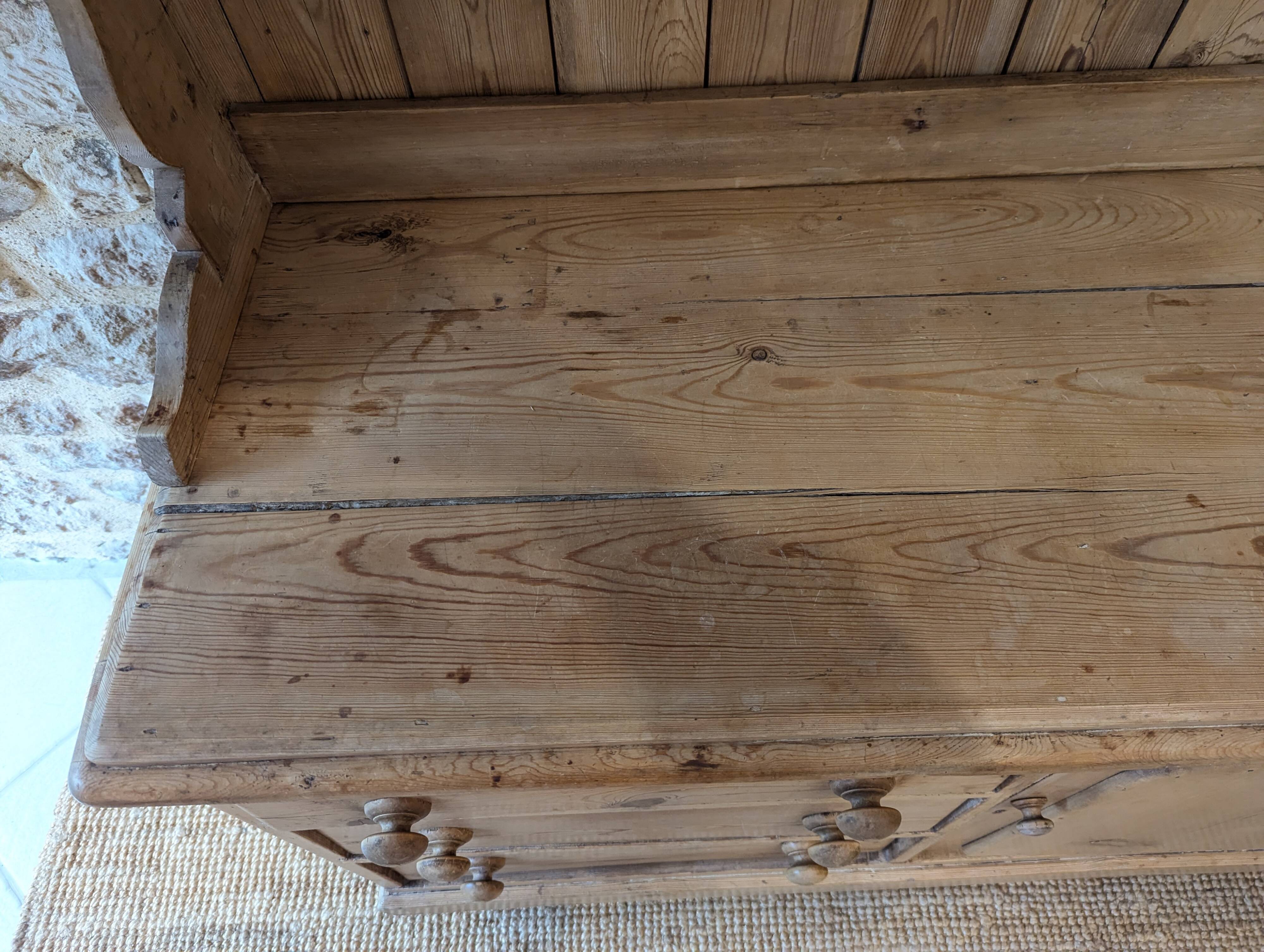 Antique dresser in pitch pine