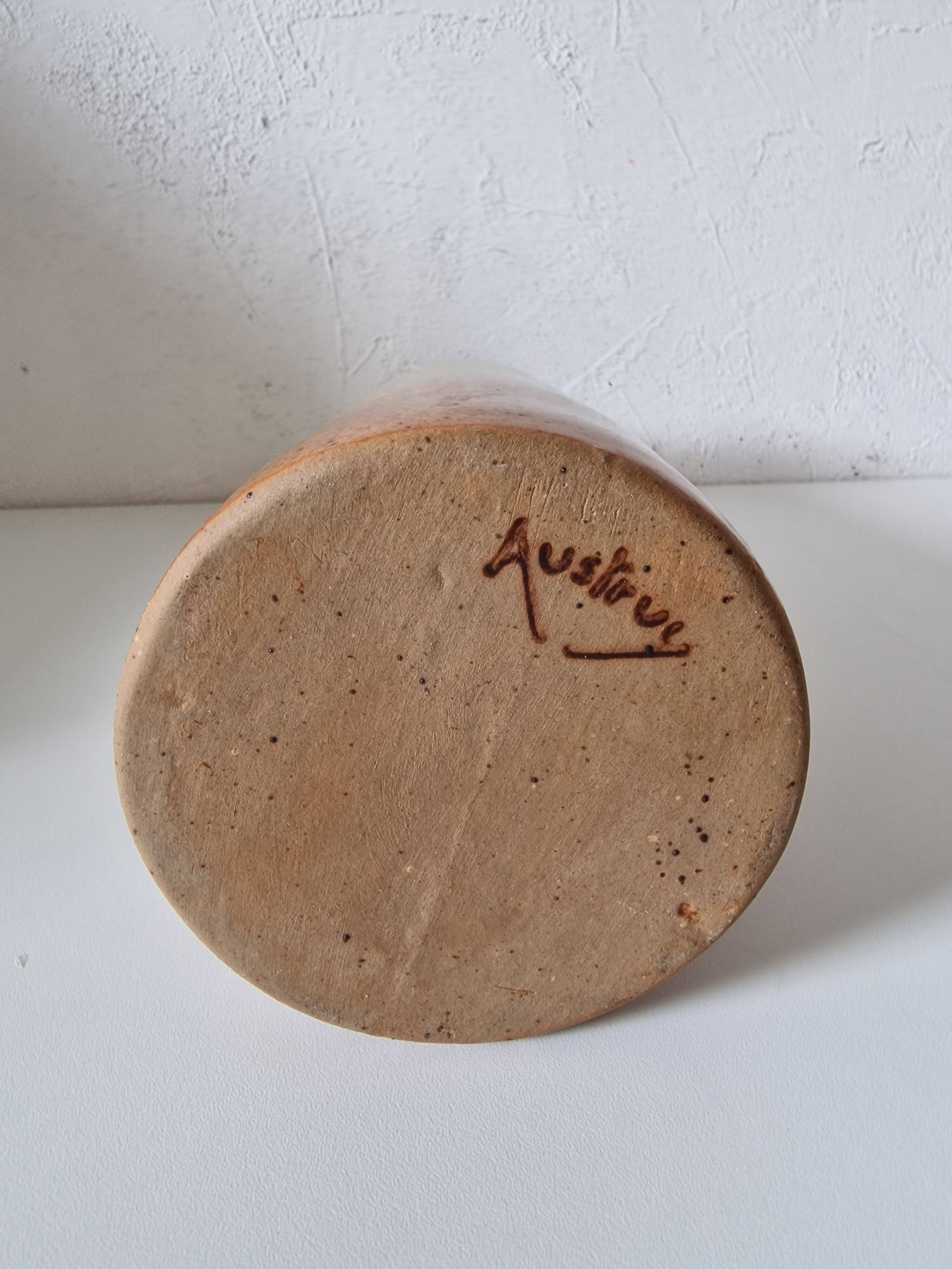 Austruy stoneware vase