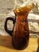 Carafe verre bullé ambré