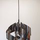 Spiral suspension Space age in chrome metal by Max Sauze, France 1970
