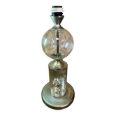 Grande lampe vintage See Delmas années 70 verre et métal design modern