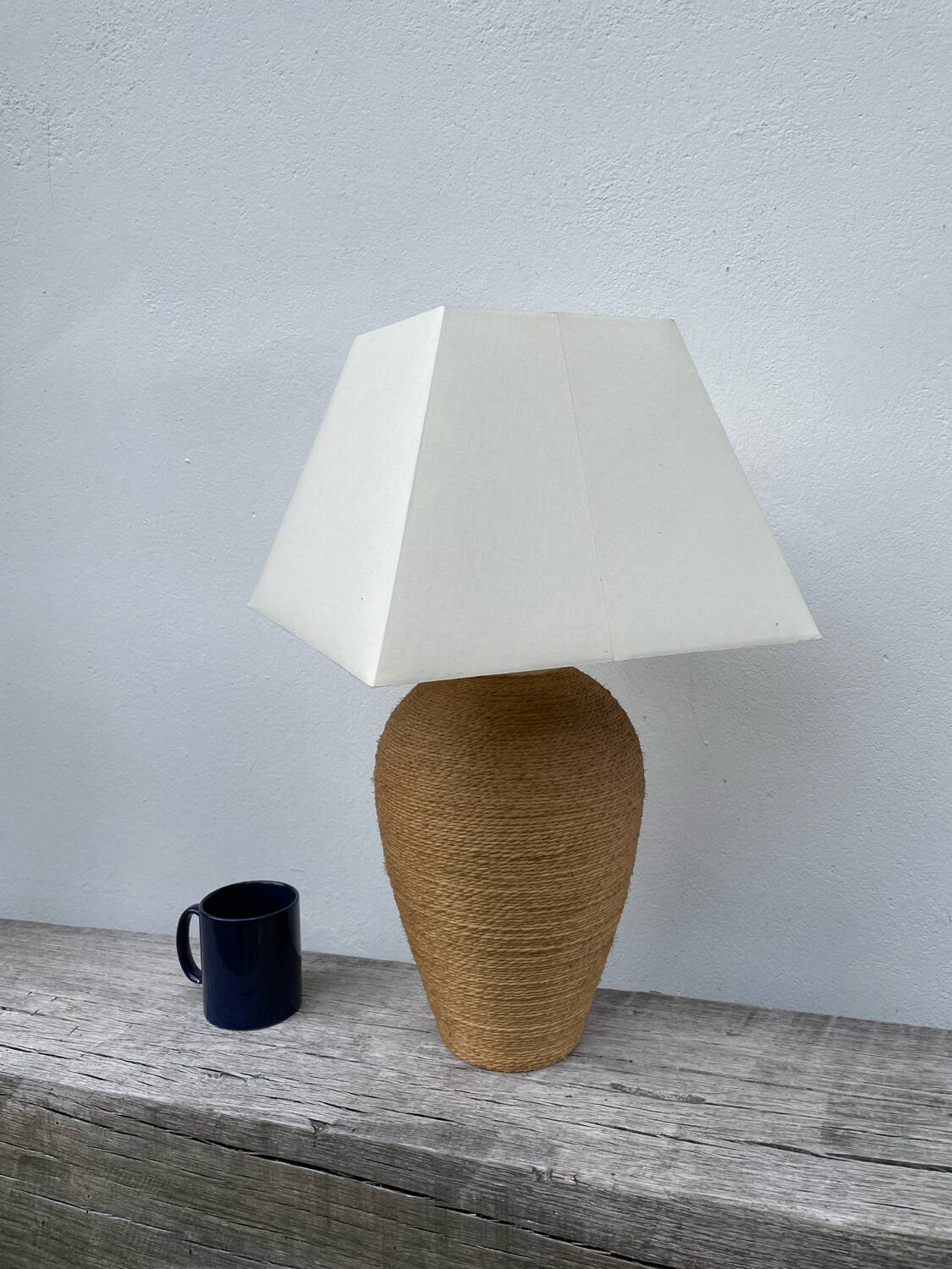 Habitat vintage rattan lamp