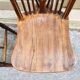 Pair of vintage Windsor chairs in solid elm