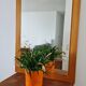 Scandinavian vintage wooden mirror