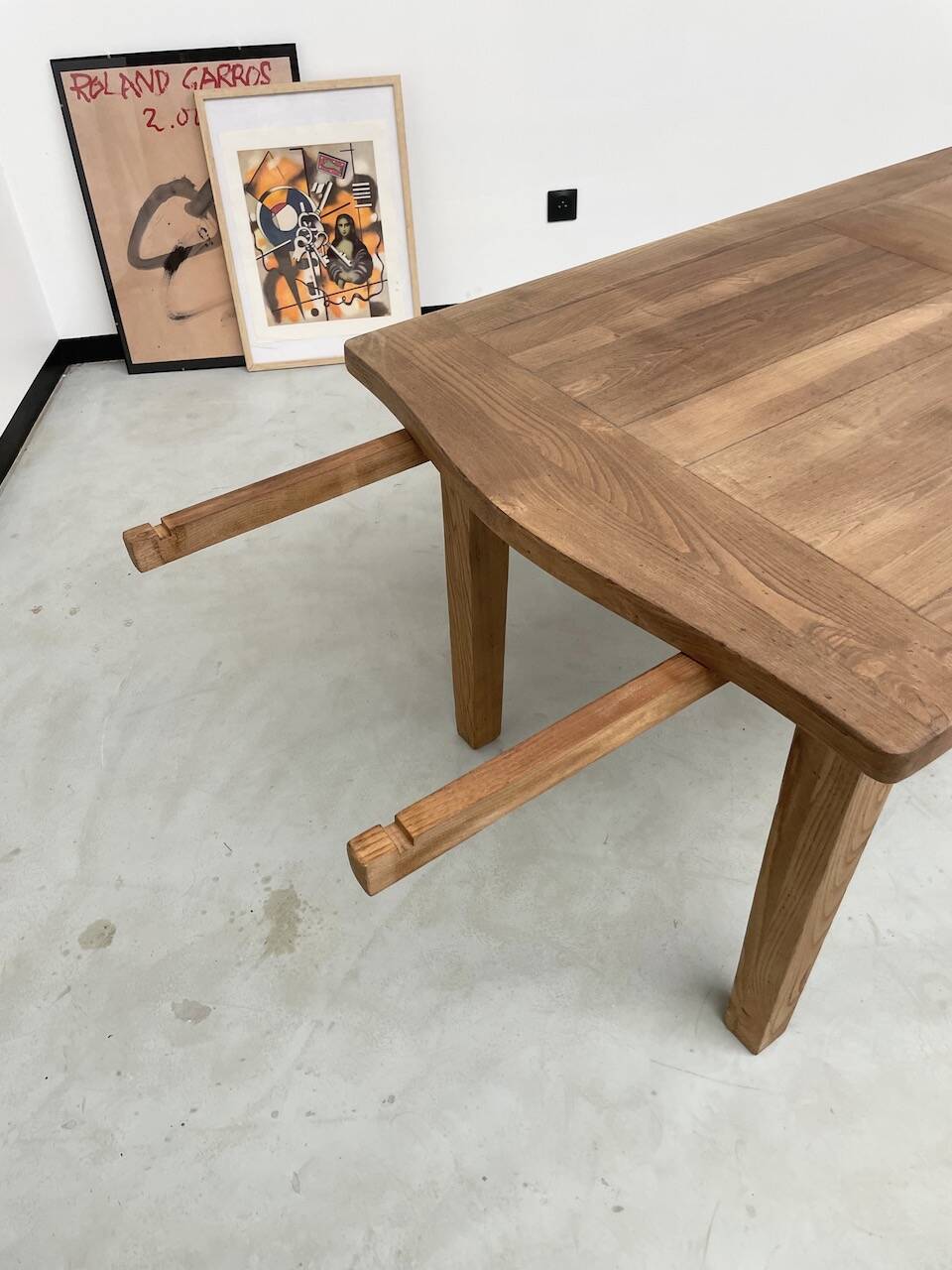 Oak farmhouse table 270 cm with extensions