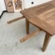 Table de ferme chêne 270 cm avec allonges