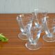 Lot de 4 verres à apéritif motif de branche stylisée