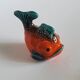 Salt and pepper shaker set with fish design from the 1970s.