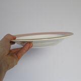 Deep plate service x6, Santos service, pink, Villeroy and Boch, vintage