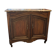 Oak hunting buffet in Louis XIV style, 18th century, with a marble top.