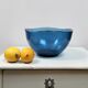 Vintage Vereco blue glass salad