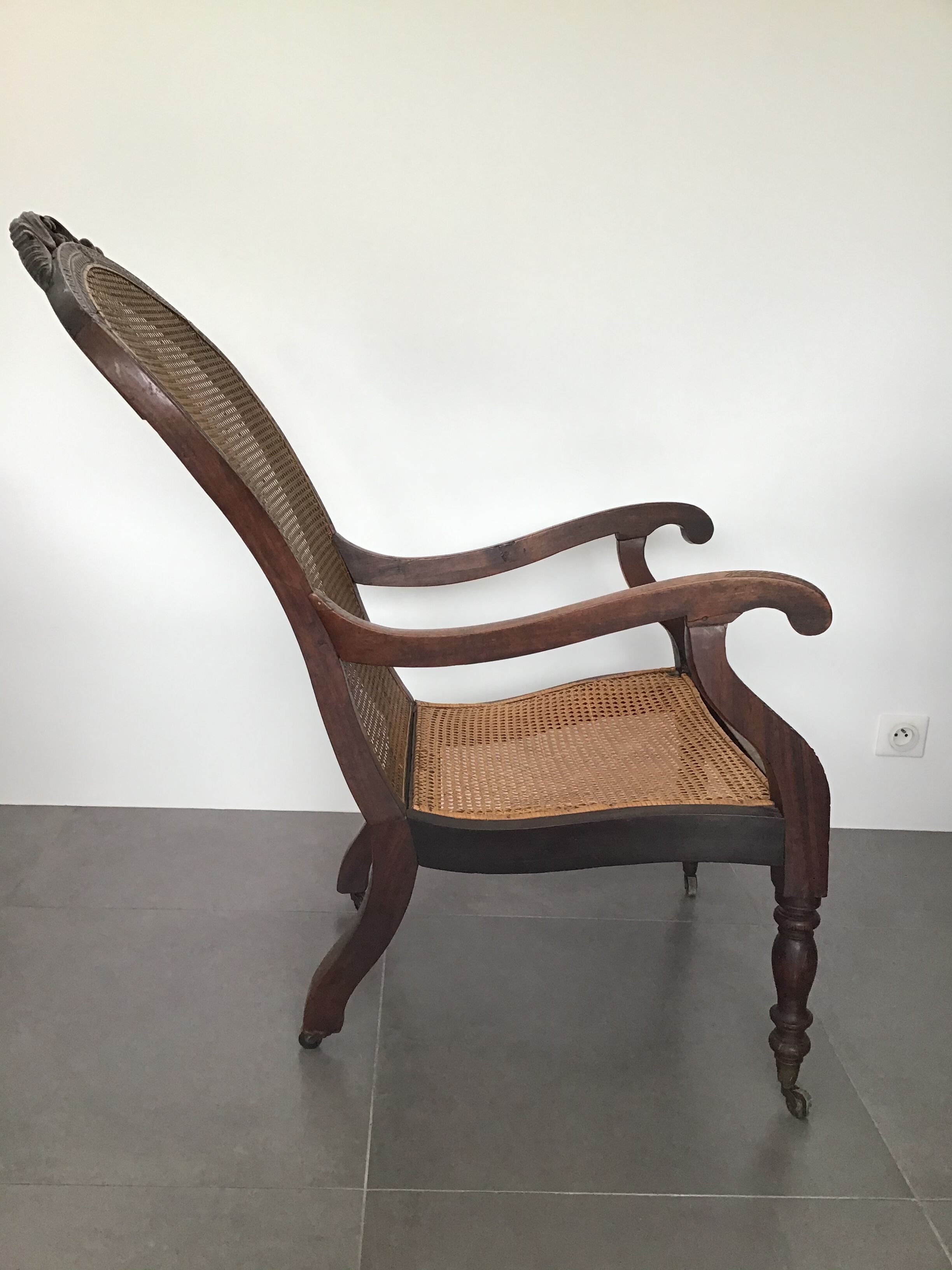 19th century wooden armchair