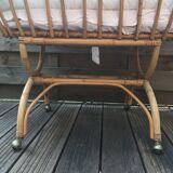 Vintage rattan basket