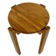 Mid century pinewood stool, 1960s minimalistic design