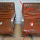 Cognac leather armchair by Delta 2000 for Wilkhahn, Germany, 1960s