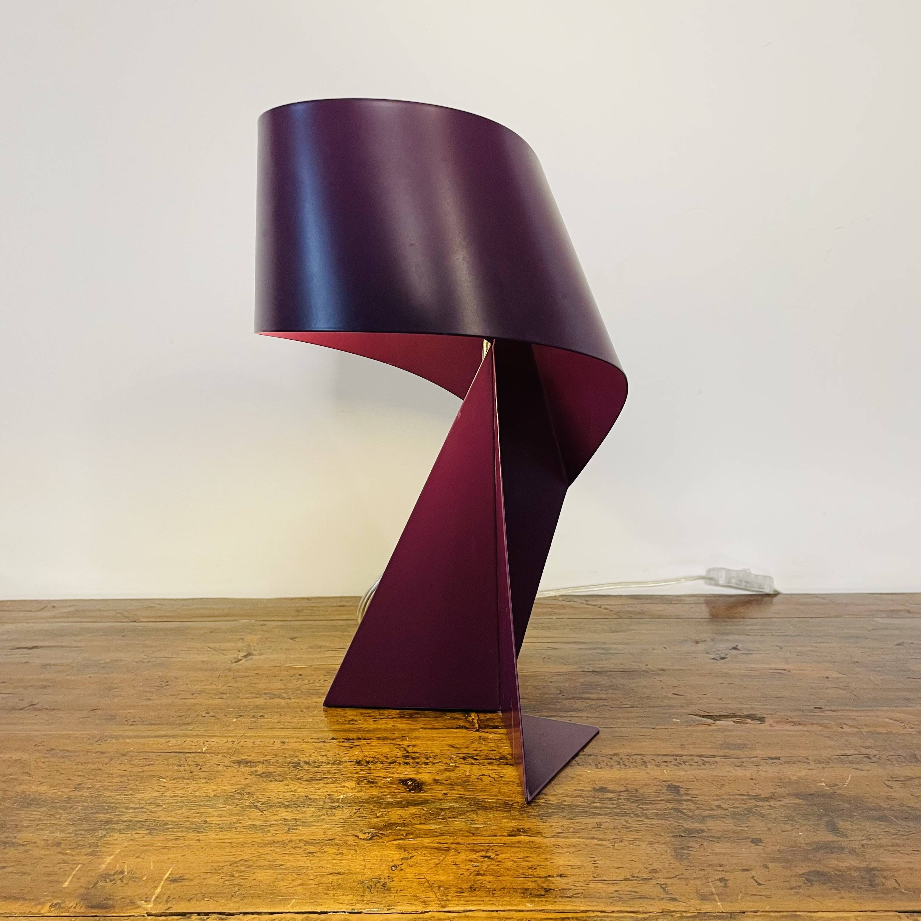 Ribbon Habitat Table Lamp – Claire Norcross Design – Purple Metal
