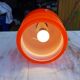 Lampe vintage des années 70 en opaline orange