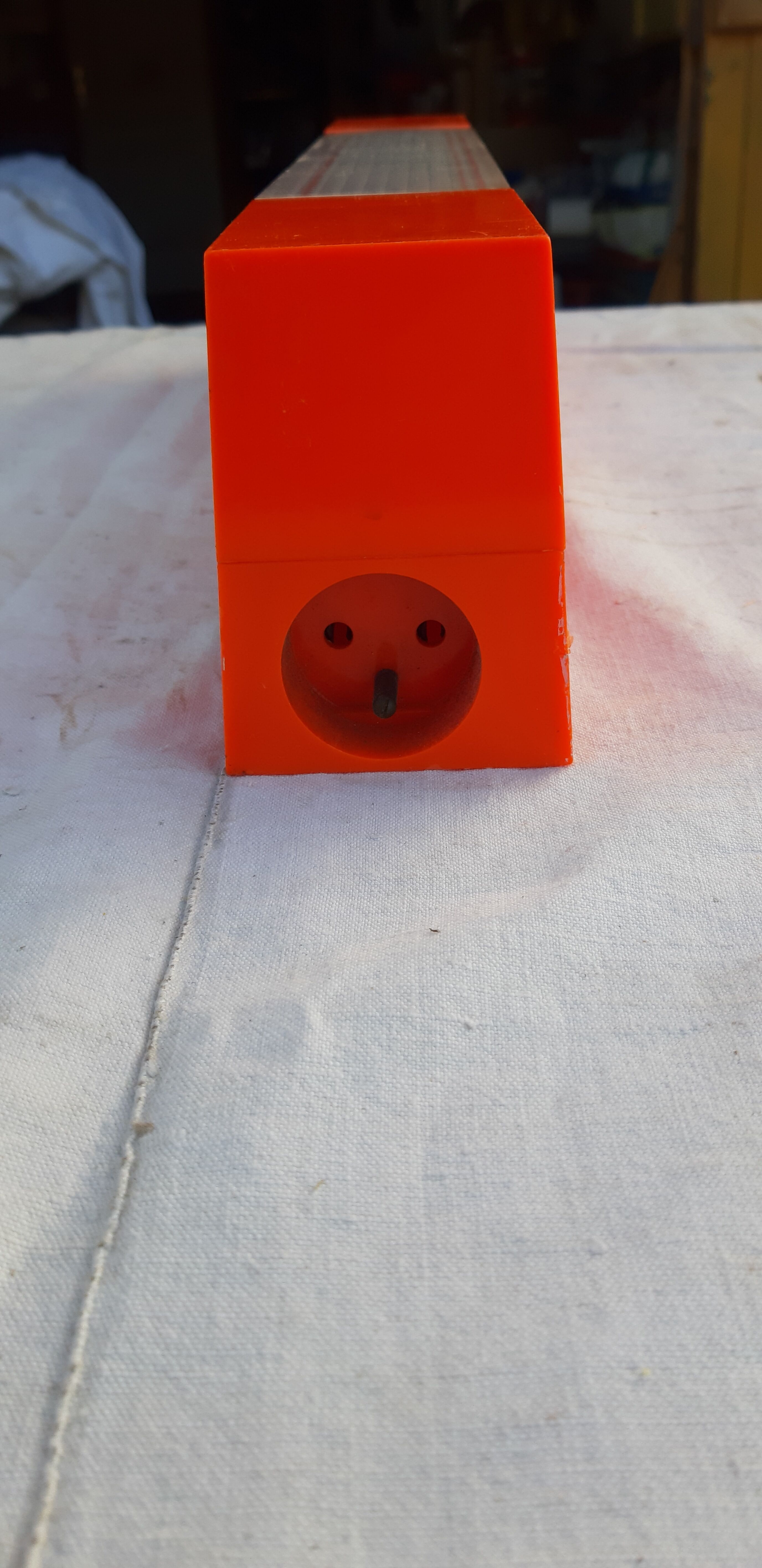 Pair of vintage orange wall lights