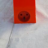 Pair of vintage orange wall lights