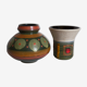 Duo of vases, vintage Scandinavian ceramics